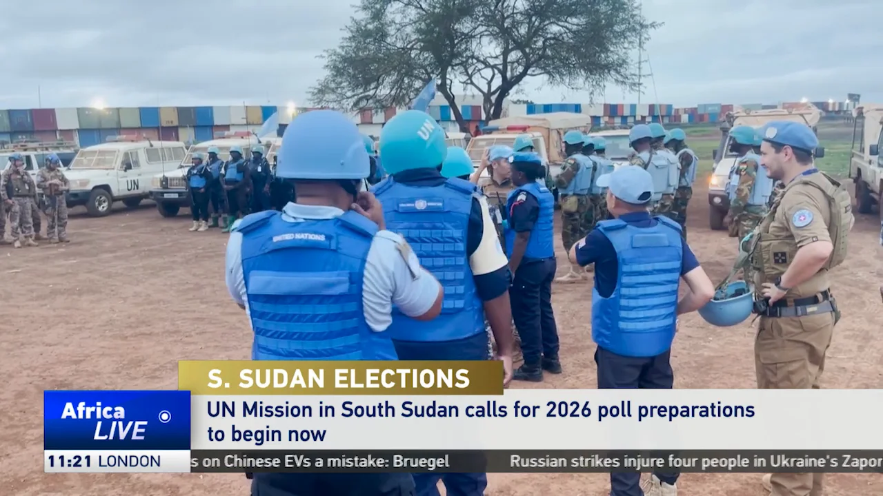 UN Mission in South Sudan calls for start of 2026 election preparations.